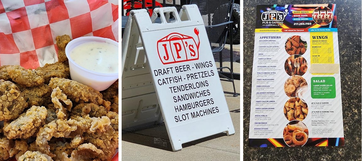 JP's Pub & Gaming Too Menu